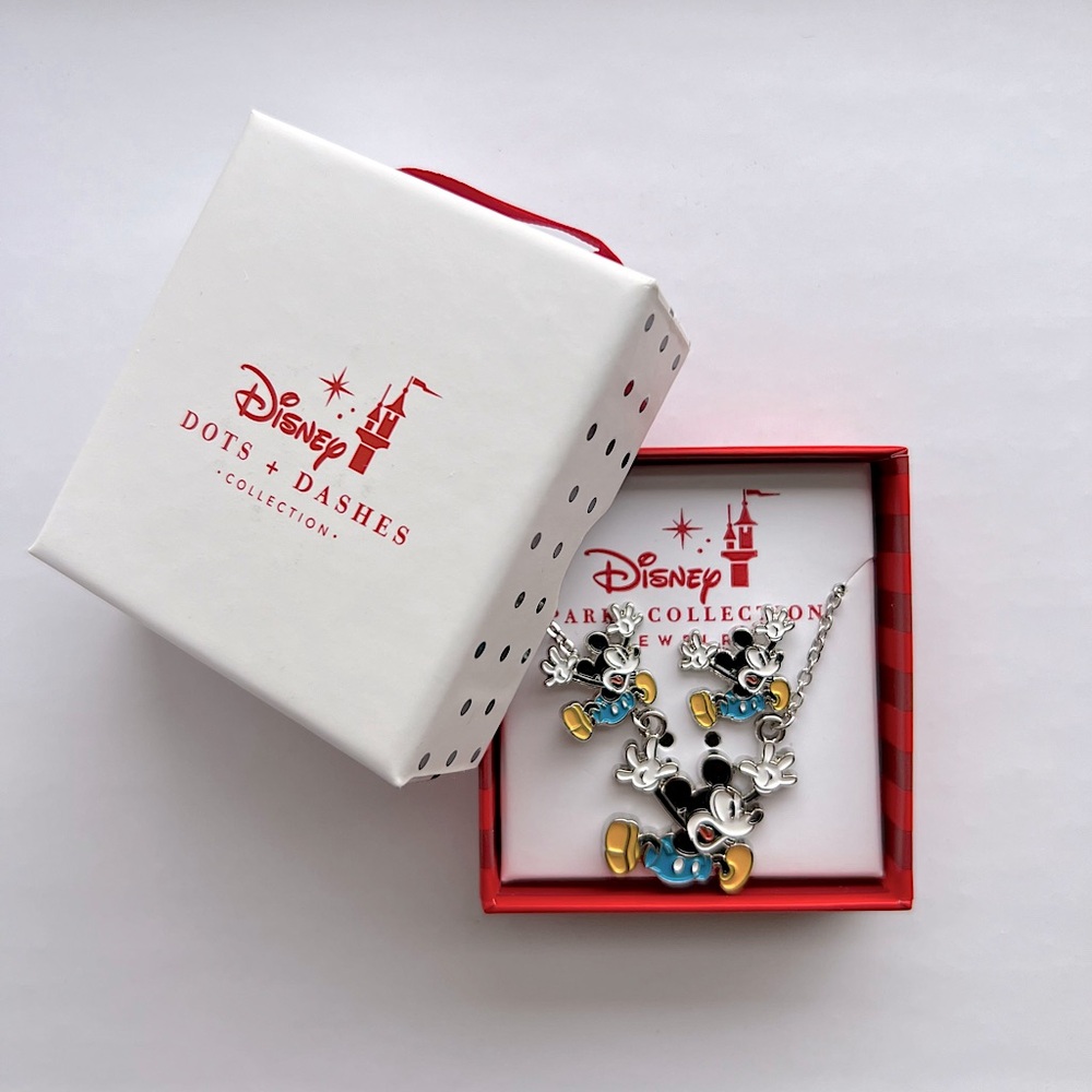 Disney |Dots + Dashes Collection| Mickey Mouse Earring & Necklace Set